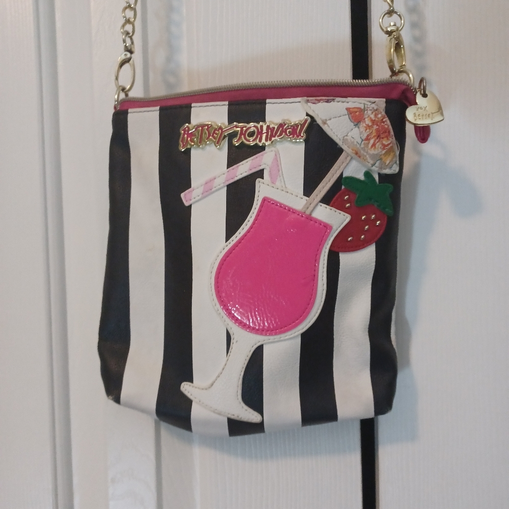 Betsey Johnson Crossbody Tropical Drink Purse